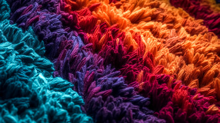 Texture background with fabric of different colors, multicolored natural materials.の素材