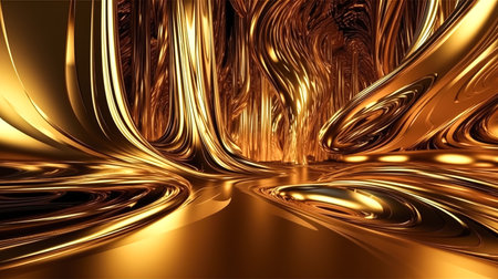 Abstract background with orange liquid texture, close up, drink splashes.の素材