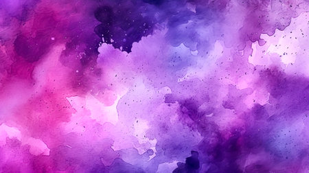 Abstract purple watercolor pattern, painting watercolour background.の素材