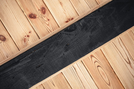 Natural wood texture background with place for text.の写真素材