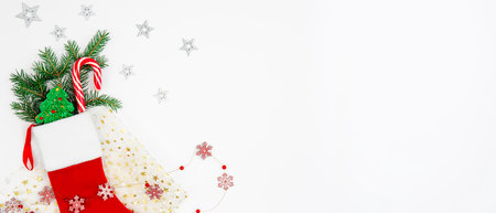 Christmas background. Christmas composition. Christmas concept.の写真素材