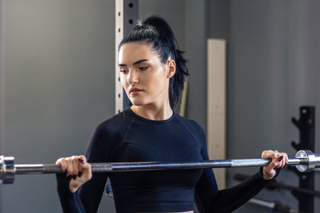 Gym. Fitness woman working gym. Exercises. Workout in the gym.