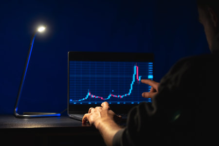 Trading stock. Stock market. Trading investment. Broker. Stock exchange market.の写真素材