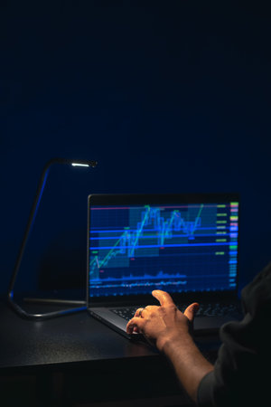 Trading stock. Stock market. Trading investment. Broker. Stock exchange market.の写真素材
