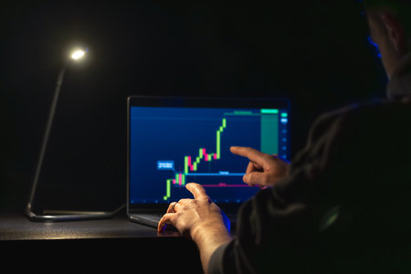 Trading stock. Stock market. Trading investment. Broker. Stock exchange market.の写真素材
