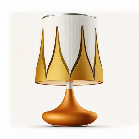 Realistic Detailed 3d Table Lamp Icon. Vector illustration.の素材
