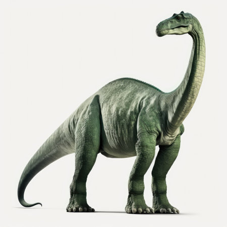Dinosaur Triceratops isolated on white background. 3d illustrationの素材