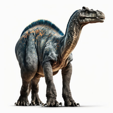 Dinosaur Triceratops - 3D render isolated on white backgroundの素材