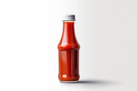 Bottle of ketchup on a white background. Isolated.の素材