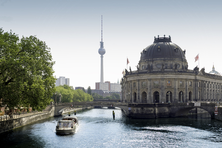 Bode Museum and Television Tower Fernsehturmのeditorial素材