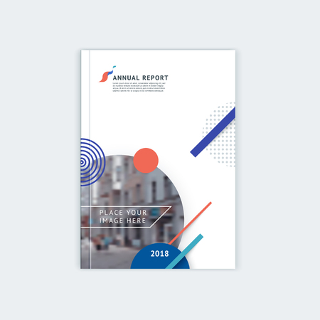 Abstract circle geometric pattern design and background. Use for modern design, cover, template, decorated, brochure, flyer.のイラスト素材