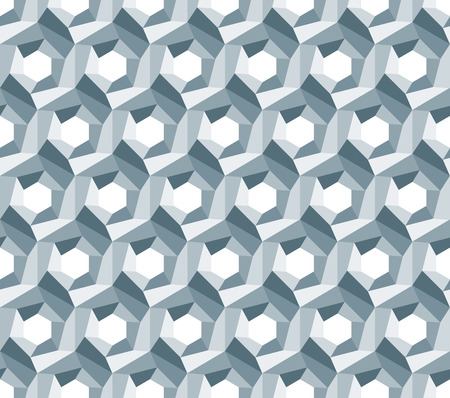 Polygonal geometric seamless colored honeycomb fabric texture. Vector pattern mosaic Kaleidoscope design for background, flyers, fabrics, posters, business cards, website, postcards.のイラスト素材