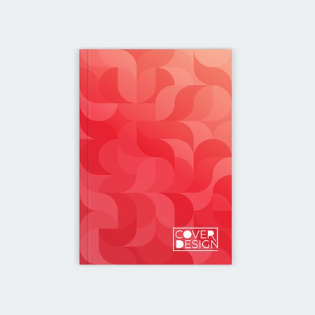 Vertical cover template a4  a5. Wavy abstract design for the design of booklet, postcard, flyer, poster, website.のイラスト素材