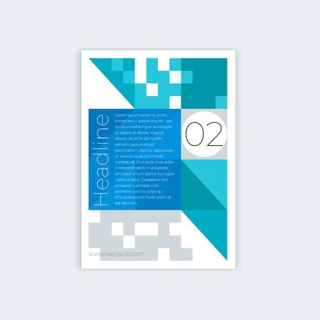Template design for vertical abstract cover A4 with place for text. For the design of a booklet, a poster, leaflets, books.のイラスト素材
