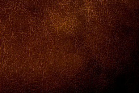 Old vintage dark brown leather background and texture; for horror haunted house game or scary Halloween posterの写真素材