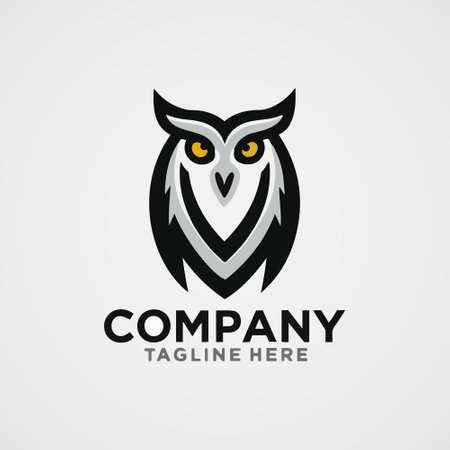 owl illustration, owl logo design, vector, owl logo vector, owl logo template, owl mascot design, owl character design vectorのイラスト素材