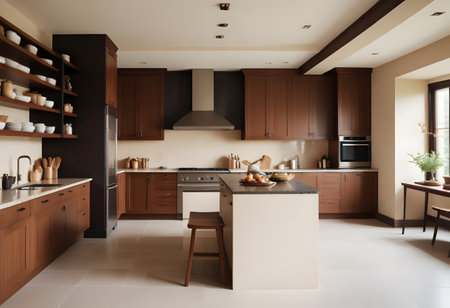 Home kitchen interior Modern designの写真素材