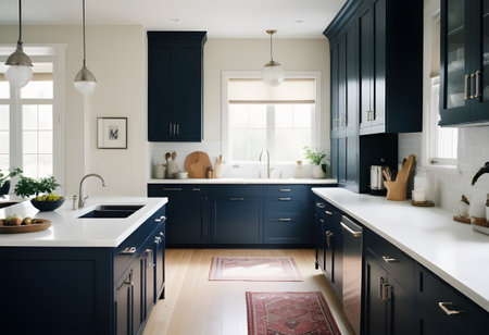 Home kitchen interior Modern designの写真素材