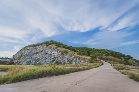 Road to the skyの写真素材