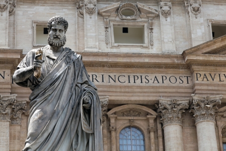 Saint Peter statue in Vatican city, Rome の写真素材