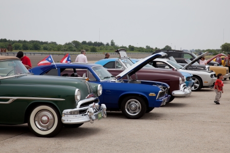 Antique Automobile Association of Brooklyn Spring Dust Off Car Show on June 12th, 2011 at Floyd Bennett Field in Brooklyn, New York, USAのeditorial素材