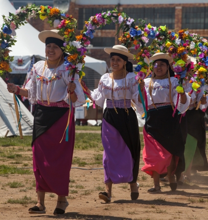 Ketchuan Dancers at the Powwow Native American Festival at Floyd Bennett Field on June 2, 2013 in Brooklyn, NY. The festival attracts over 500 Native American artists, singers and dancers.のeditorial素材