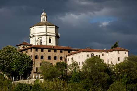 Santa Maria di Monte dei Cappuccini is a late-Renaissance-style church on a hill overlooking the River Po in Turin, Italy. It was designed by Ascanio Vitozzi in 1583 and completed in 1656.の写真素材