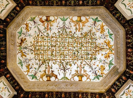 MANTUA, ITALY - APRIL 28 2016: Palazzo Te in Mantua is a major tourist attraction. The ceiling frescoes are the most remarkable feature if the palace, built in the mannerist architectural style.のeditorial素材