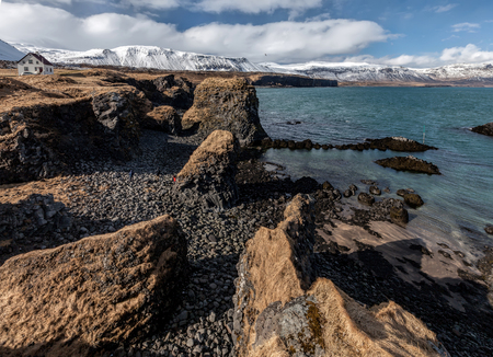 Snaefellsjokull National Park on the Snaefellsnes peninsula in Iceland