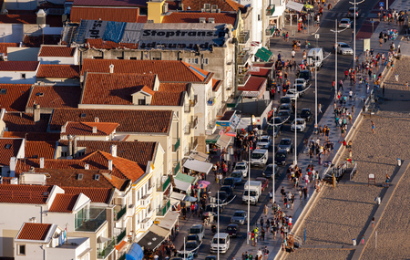 Nazare is one of the most popular seaside resorts in the Portugal's Silver Coast. It's beaches are considered to be among the best beaches in the country.のeditorial素材