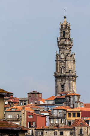 Clerics Tower, designed by the Italian architect Nicolau Nasoni between 1732 and 1763 had became the architectural and visual icon of Porto.の写真素材