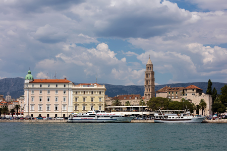 Split, the largest city in Dalmatia, is an intraregional transport hub and a popular tourist destination.のeditorial素材