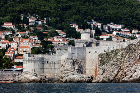 Fortress Bokar in Dubrovnik, Croatia, started in 1461, completed to its preset state in 1570, considered to be an example of harmonious and functional fortification architecture.のeditorial素材