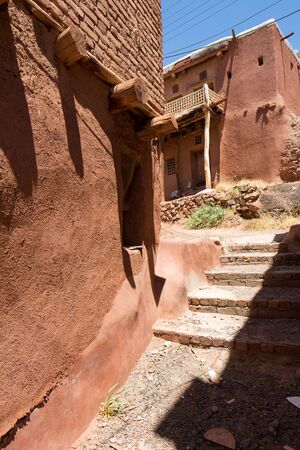 Mountain village Abyaneh in central part of Iran. UNESCO world heritage site.の写真素材