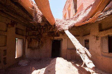 Mountain village Abyaneh in central part of Iran.の写真素材