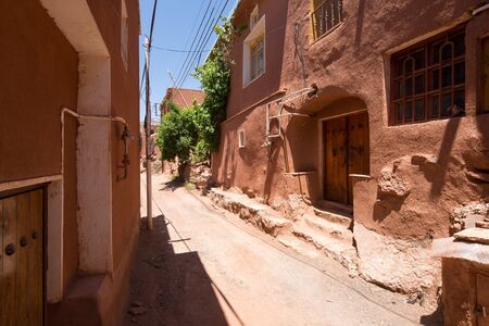 Mountain village Abyaneh in central part of Iran. UNESCO world heritage site.の写真素材