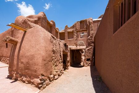 Mountain village Abyaneh in central part of Iran. UNESCO world heritage site.の写真素材