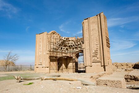 The Ancient Malek Zuzan Mosque located in Khorasan, Iran. It has been constructed around 800 years ago.の写真素材
