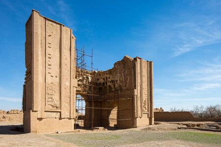 The Ancient Malek Zuzan Mosque located in Khorasan, Iran. It has been constructed around 800 years ago.の写真素材