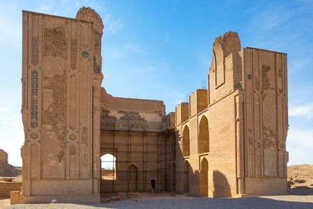 The Ancient Malek Zuzan Mosque located in Khorasan, Iran. It has been constructed around 800 years ago.の写真素材