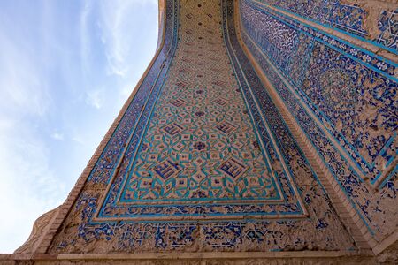 Ghyasyh School in Khargerd, Khorasan province, Iran. It's aged about 550 years and has been considered a significant architecutal design in Iranian architecture history.の写真素材
