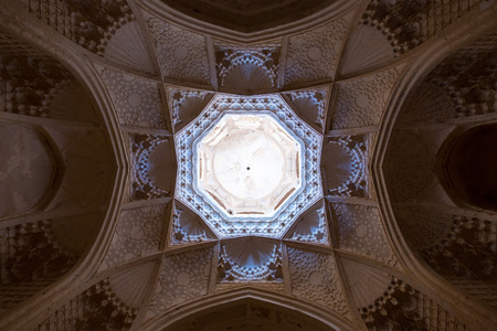 Ghyasyh School in Khargerd, Khorasan province, Iran. It's aged about 550 years and has been considered a significant architecutal design in Iranian architecture history.のeditorial素材