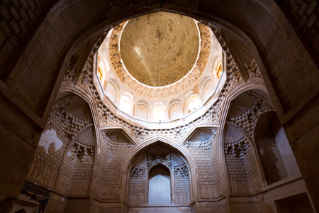 Ghyasyh School in Khargerd, Khorasan province, Iran. It's aged about 550 years and has been considered a significant architecutal design in Iranian architecture history.のeditorial素材