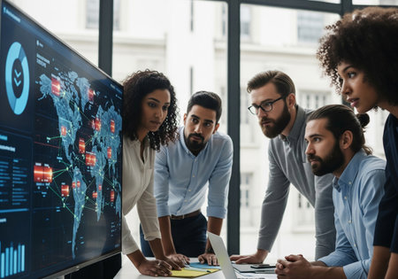 Business handshake between two professionals closing a dealの素材