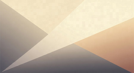 Simple Minimalist Geometric Abstract Background with Triangles in Muted Earth Tonesの素材