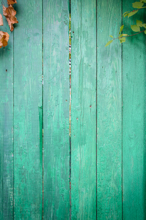 old painted wall of wooden planksの写真素材