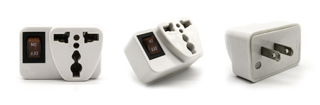 Universal plug adapters, travel adapters with ON-OFF switch