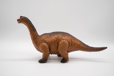 Dinosaur toy isolated on white background.の写真素材