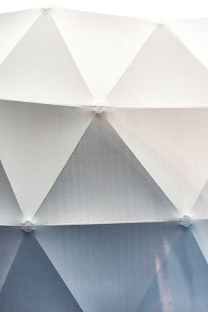 Structure steel truss with white fabric cover. Interior designの写真素材