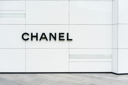 Chanel shop at Emquatier, Bangkok, Thailand, Sep 7, 2017 : Luxury and fashionable brand logo and exterior front store. View from outside of buildingのeditorial素材